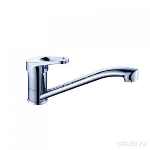  В42-028 Смеситель для кухни с длинным изливом (гиб. подводка 2шт.в кор.)
